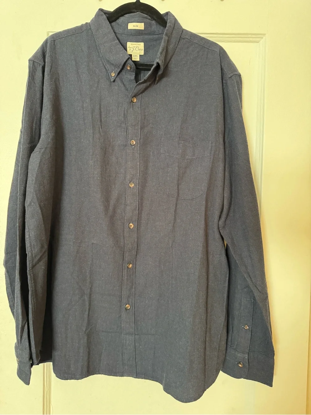 J Crew Brushed navy twill shirt Size XXL - Picture 2 of 3